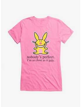 It's Happy Bunny Nobody's Perfect Girls T-Shirt, , hi-res