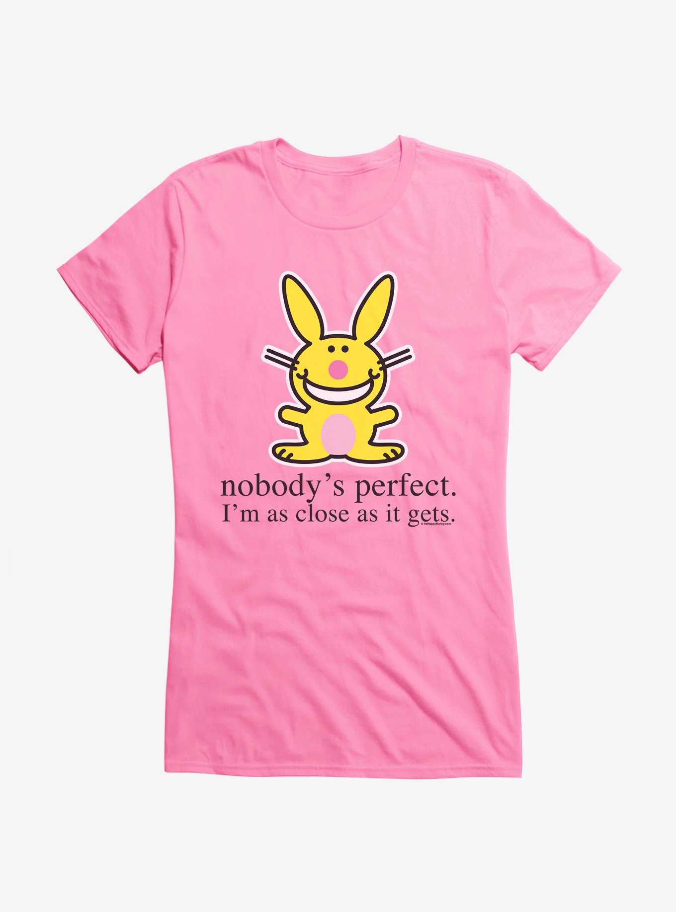 It's Happy Bunny Nobody's Perfect Girls T-Shirt, , hi-res