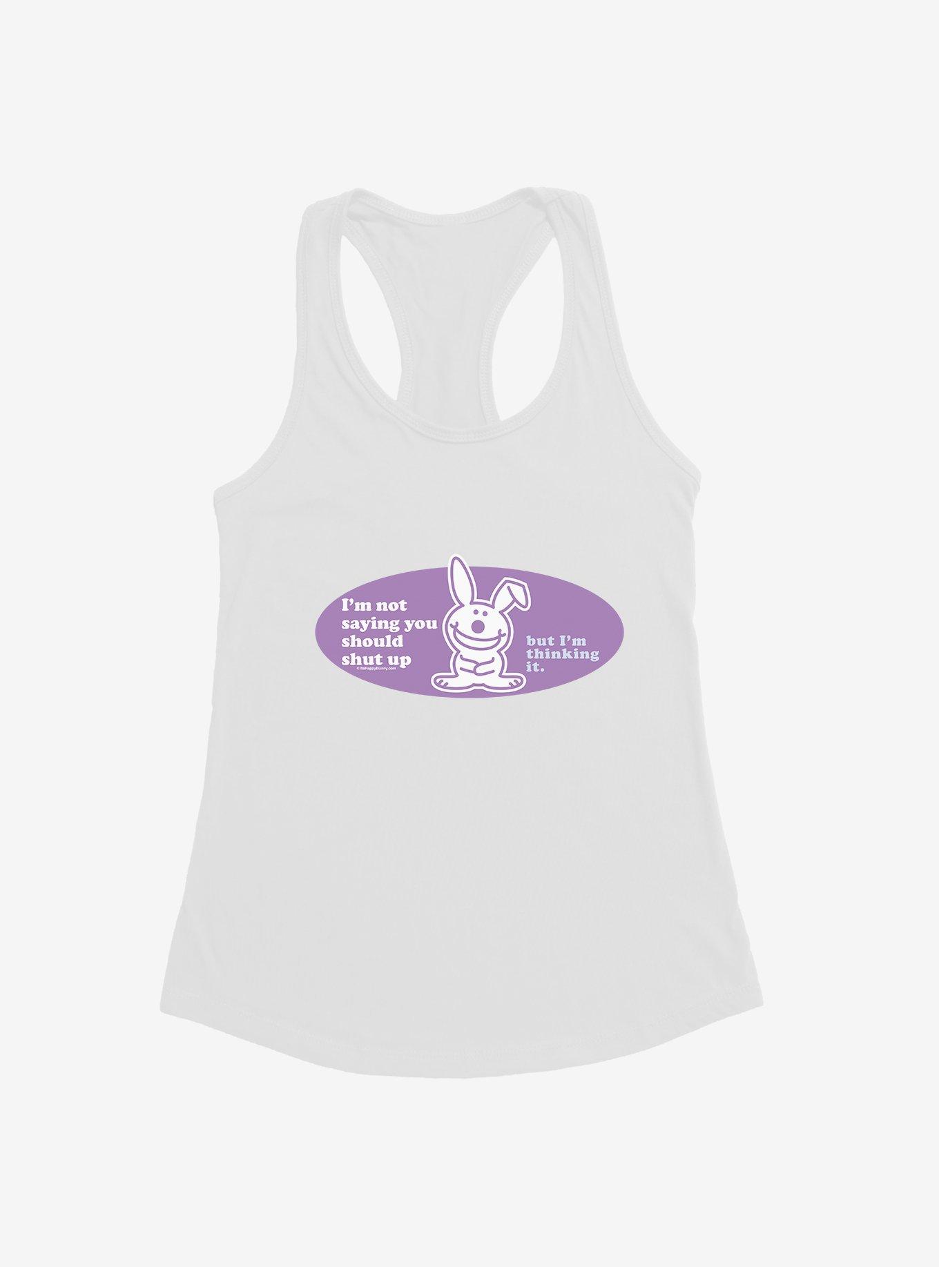 THRDLESS It's Happy Bunny You Should Shut Up Girls Tank