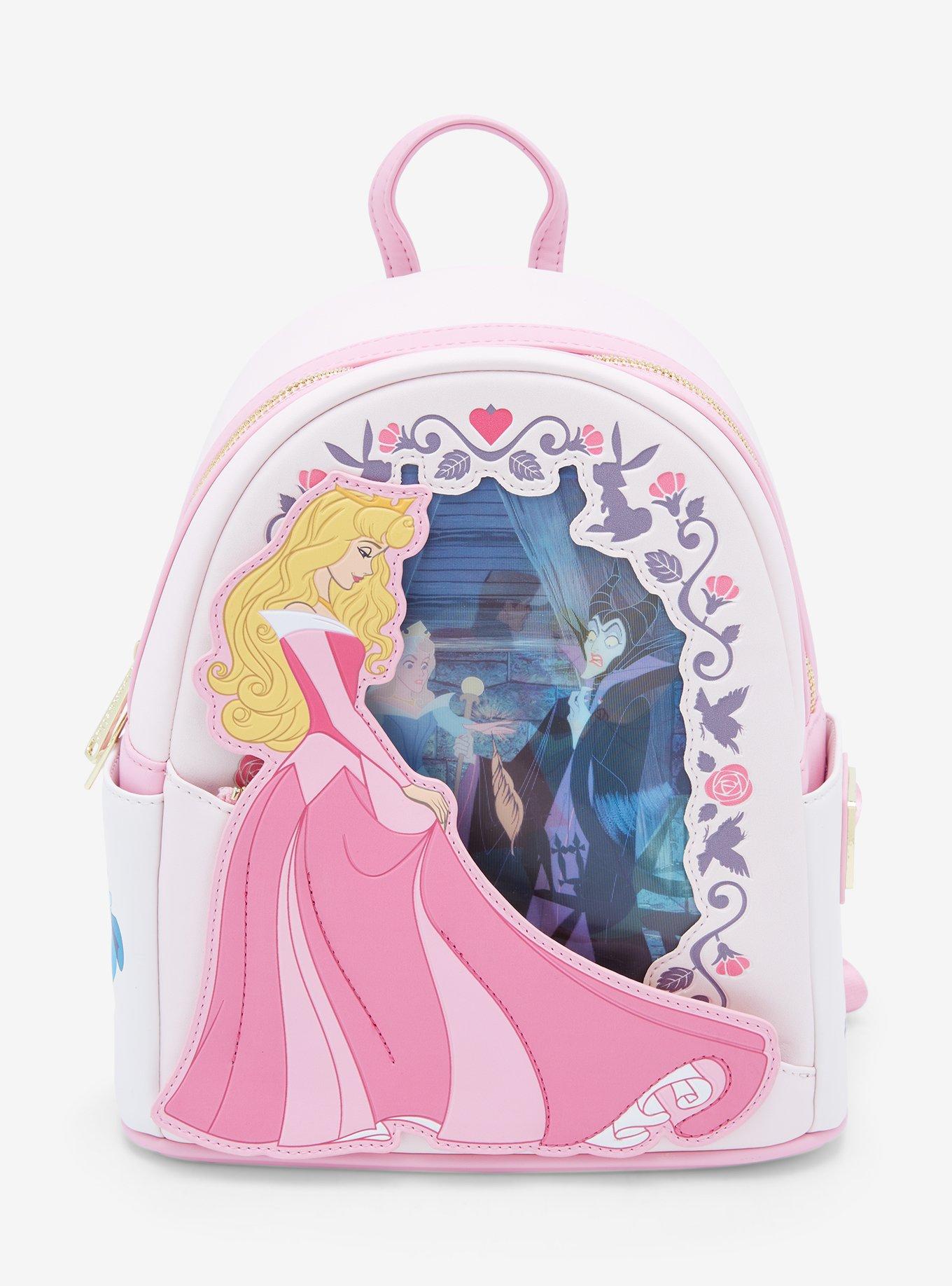 【Lounge Fly】Sleeping Beauty Princess Lenticular Backpack Sleeping Beauty Princess Series Lenticular Mini Backpack