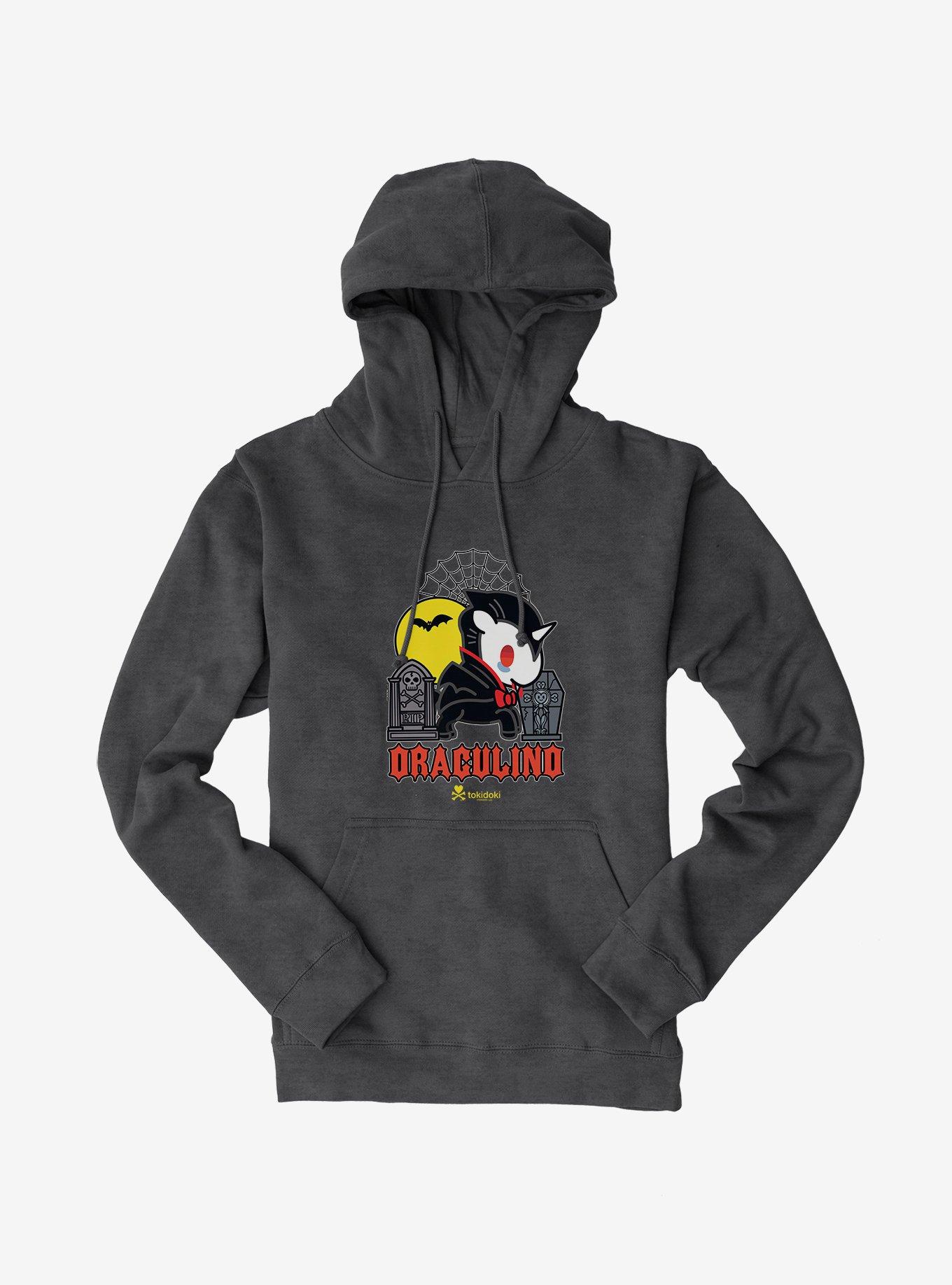 Tokidoki Draculino Hoodie, CHARCOAL, hi-res
