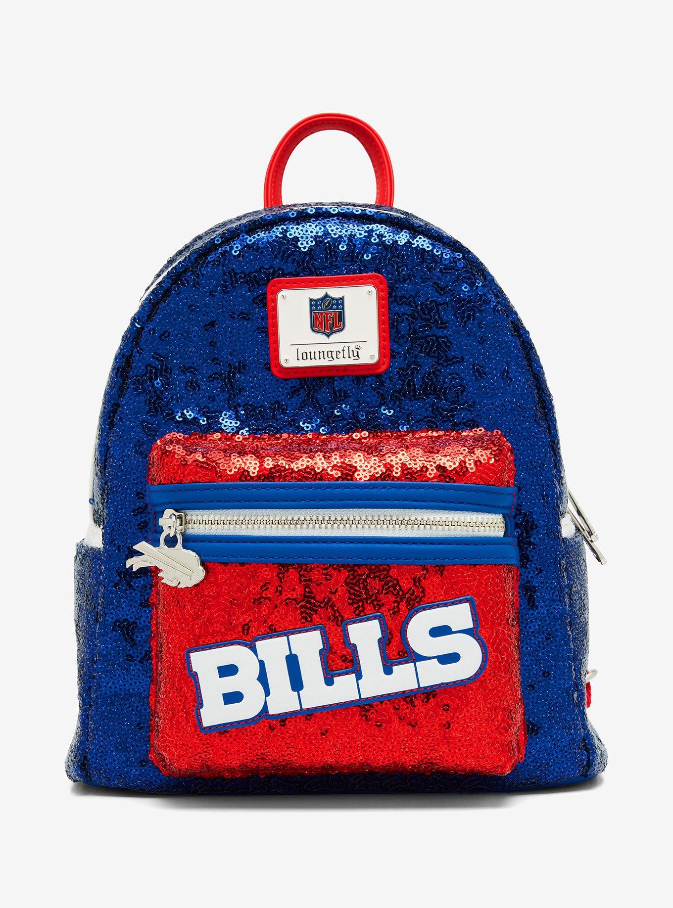 Loungefly NFL Buffalo Bills Sequin Mini Backpack | BoxLunch display picture 3