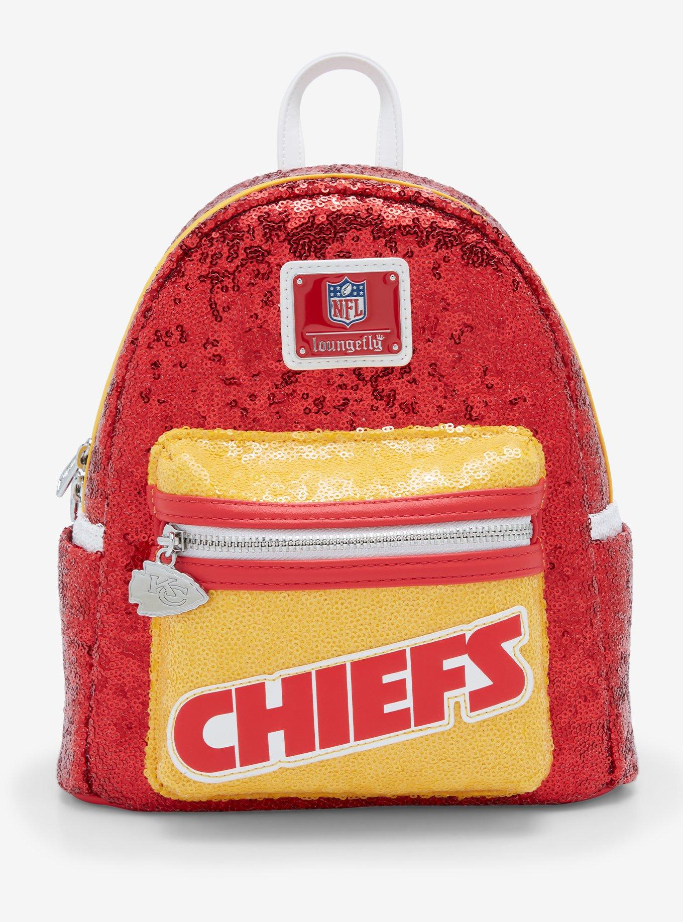 【Lounge Fly】NFL Kansas City Chiefs Sequin Mini Backpack Loungefly NFL Kansas City Chiefs Sequin Mini Backpack | BoxLunch