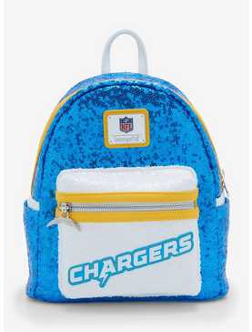 Loungefly NFL Los Angeles Chargers Sequin Mini Backpack, , hi-res