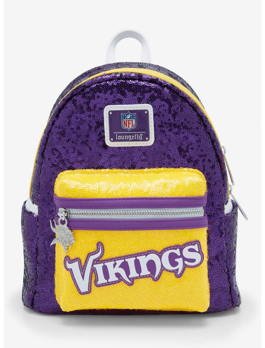 Loungefly NFL Minnesota Vikings Sequin Mini Backpack, , hi-res