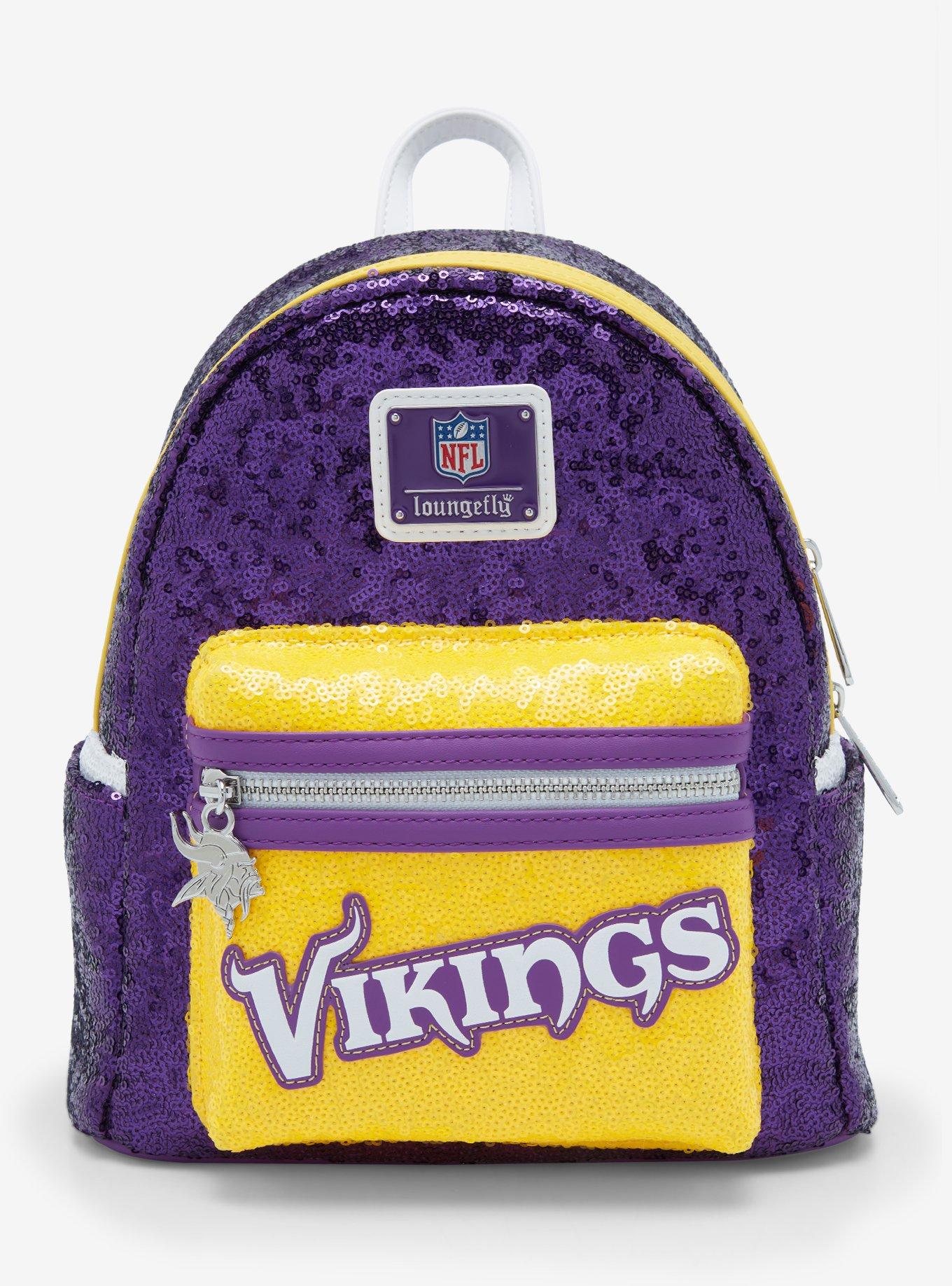 Loungefly NFL Minnesota Vikings Sequin Mini Backpack, , hi-res