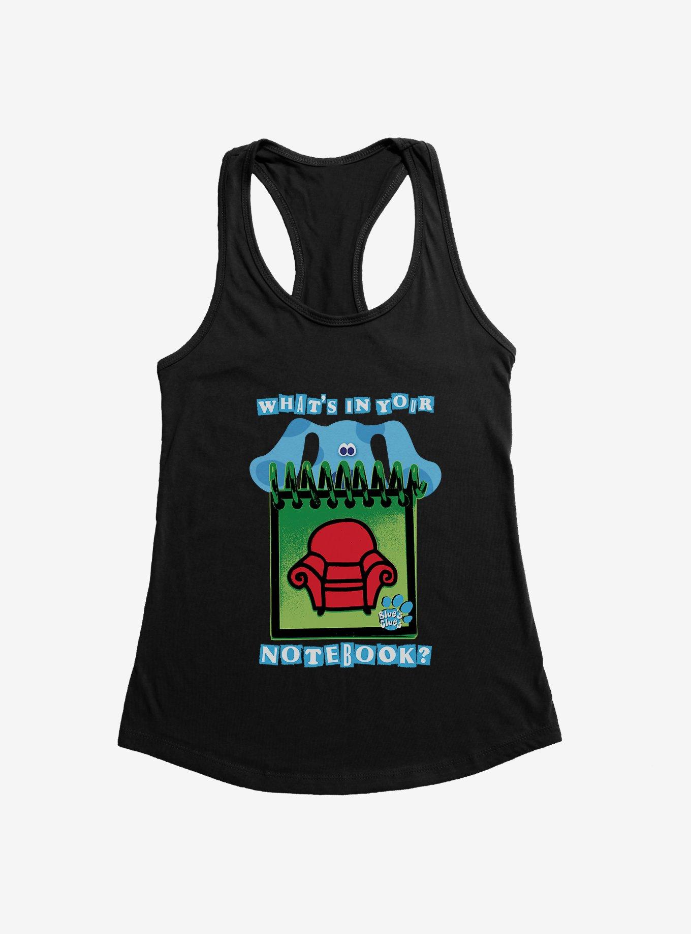 Blue's Clues What's In Your Notebook? Girls Tank, BLACK, hi-res