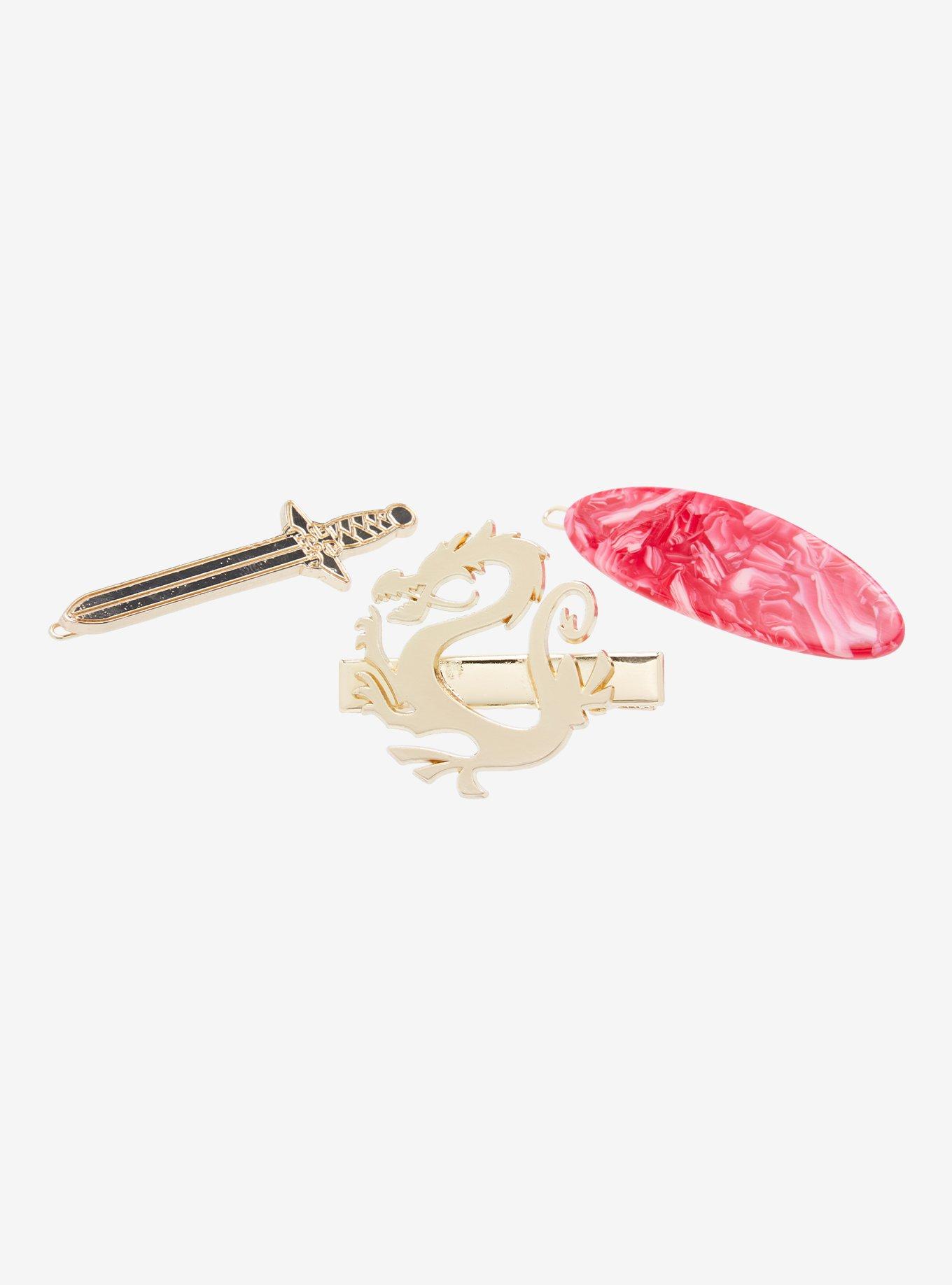 Disney Mulan Barrette Set - BoxLunch Exclusive, , hi-res