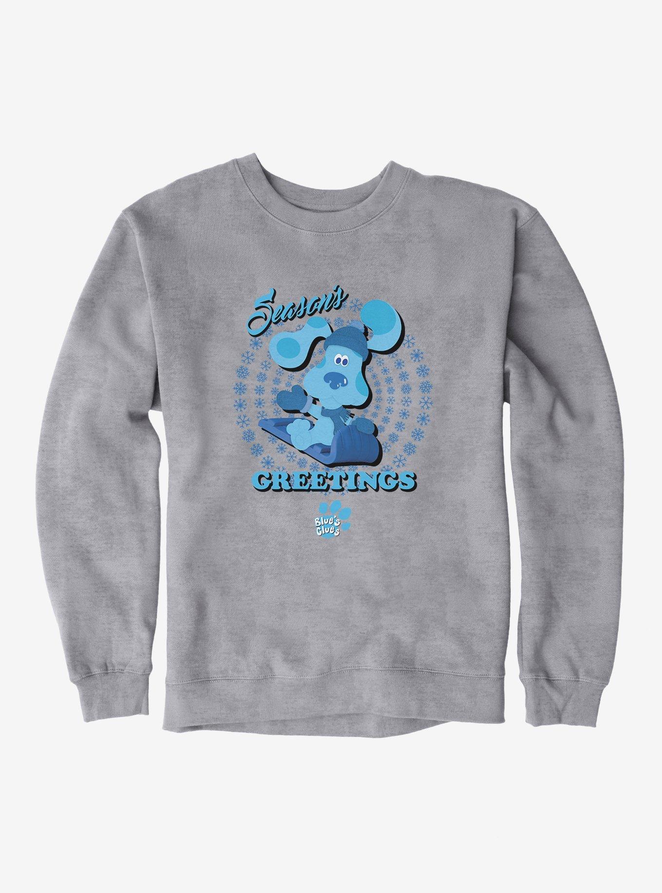 Blue's Clues Season's Greetings Sweatshirt, HEATHER GREY, hi-res