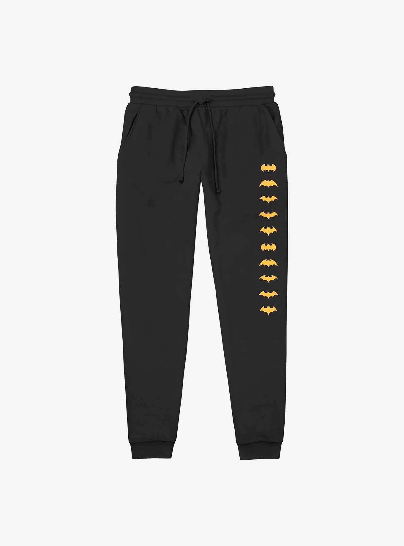 DC Comics Batman Bat Symbols Jogger Sweatpants, BLACK, hi-res