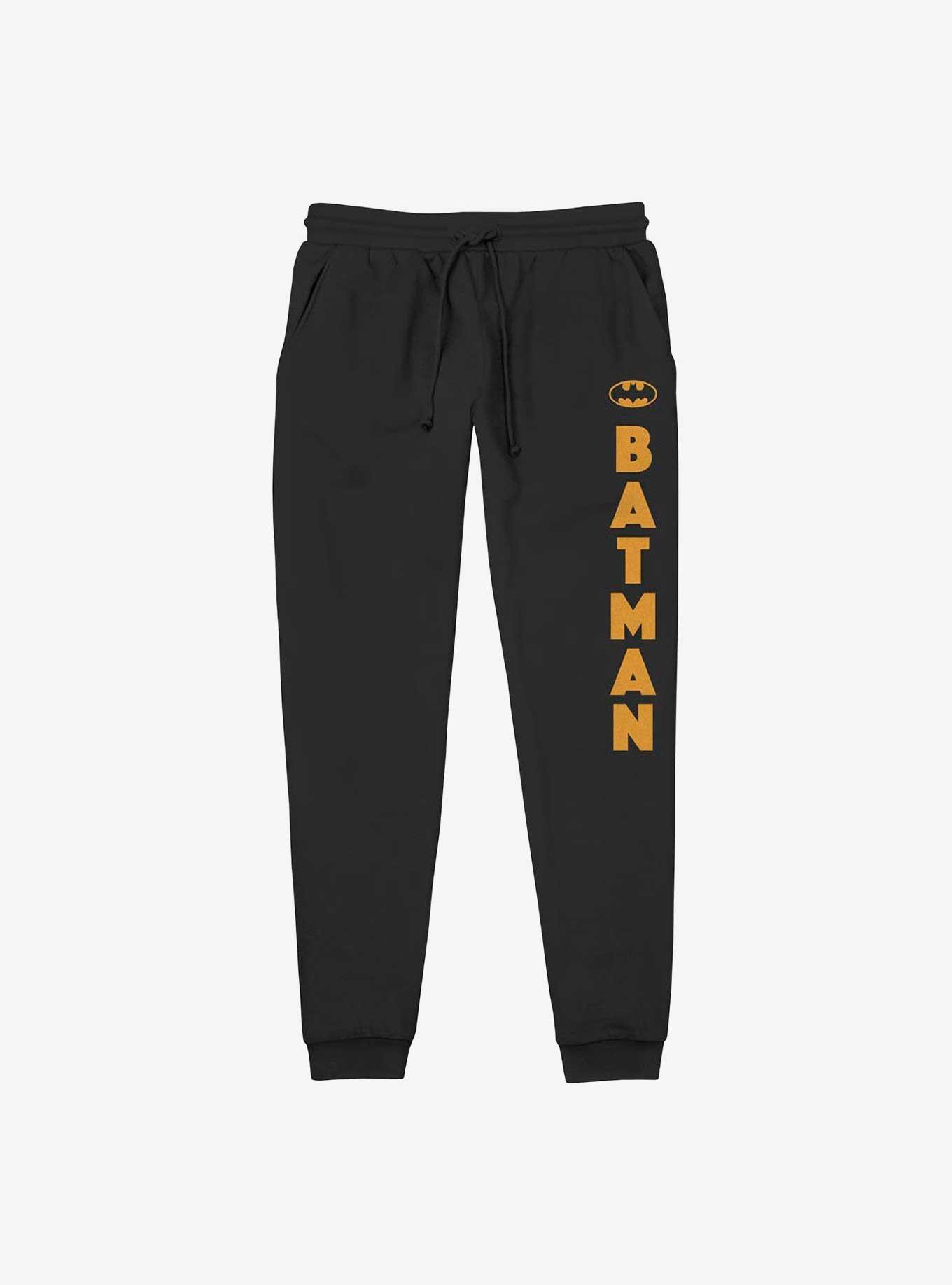 DC Comics Batman Vertical Logo Jogger Sweatpants, BLACK, hi-res