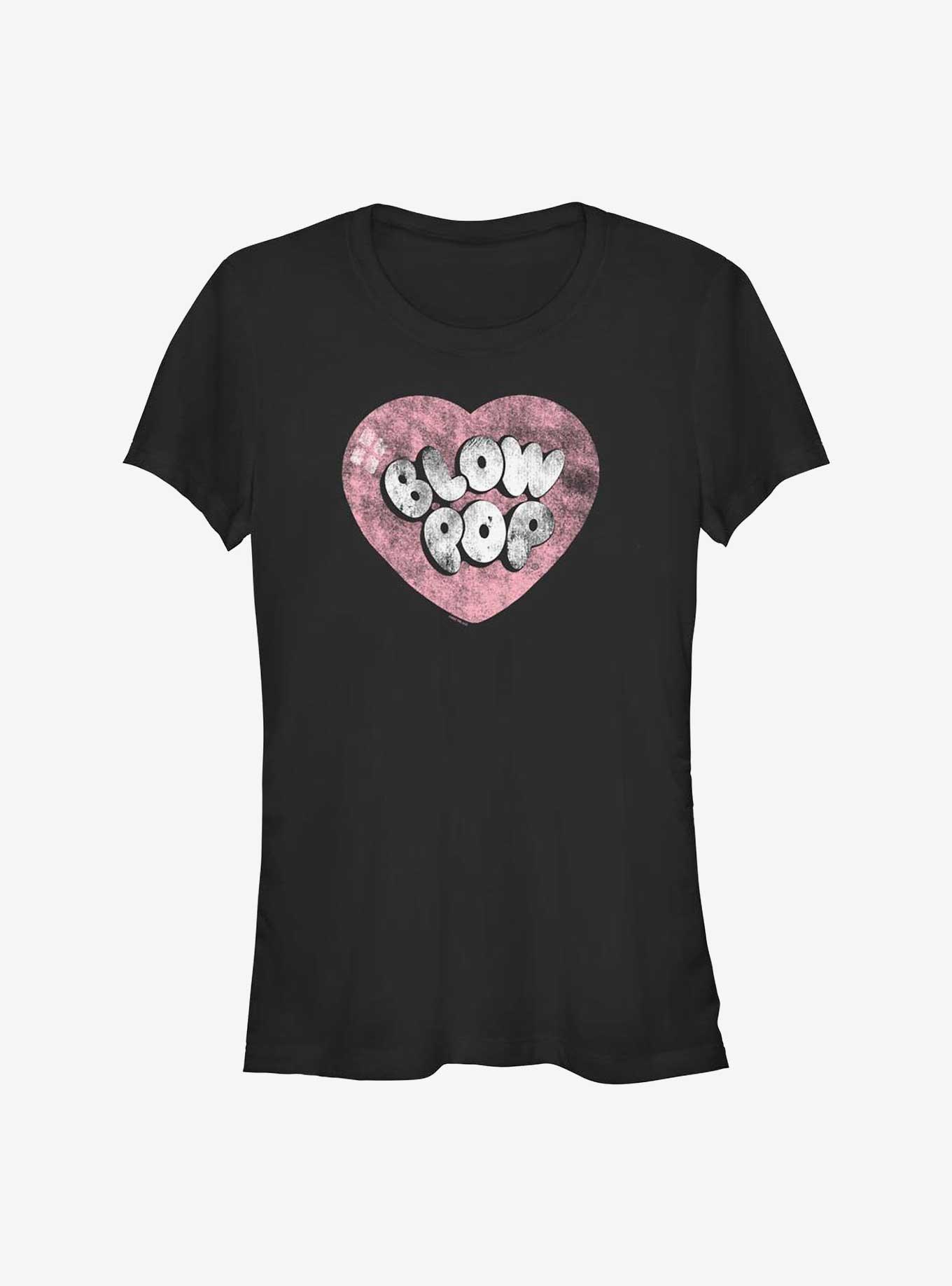 Tootsie Roll Blow Pop Heart Girls T-Shirt, BLACK, hi-res