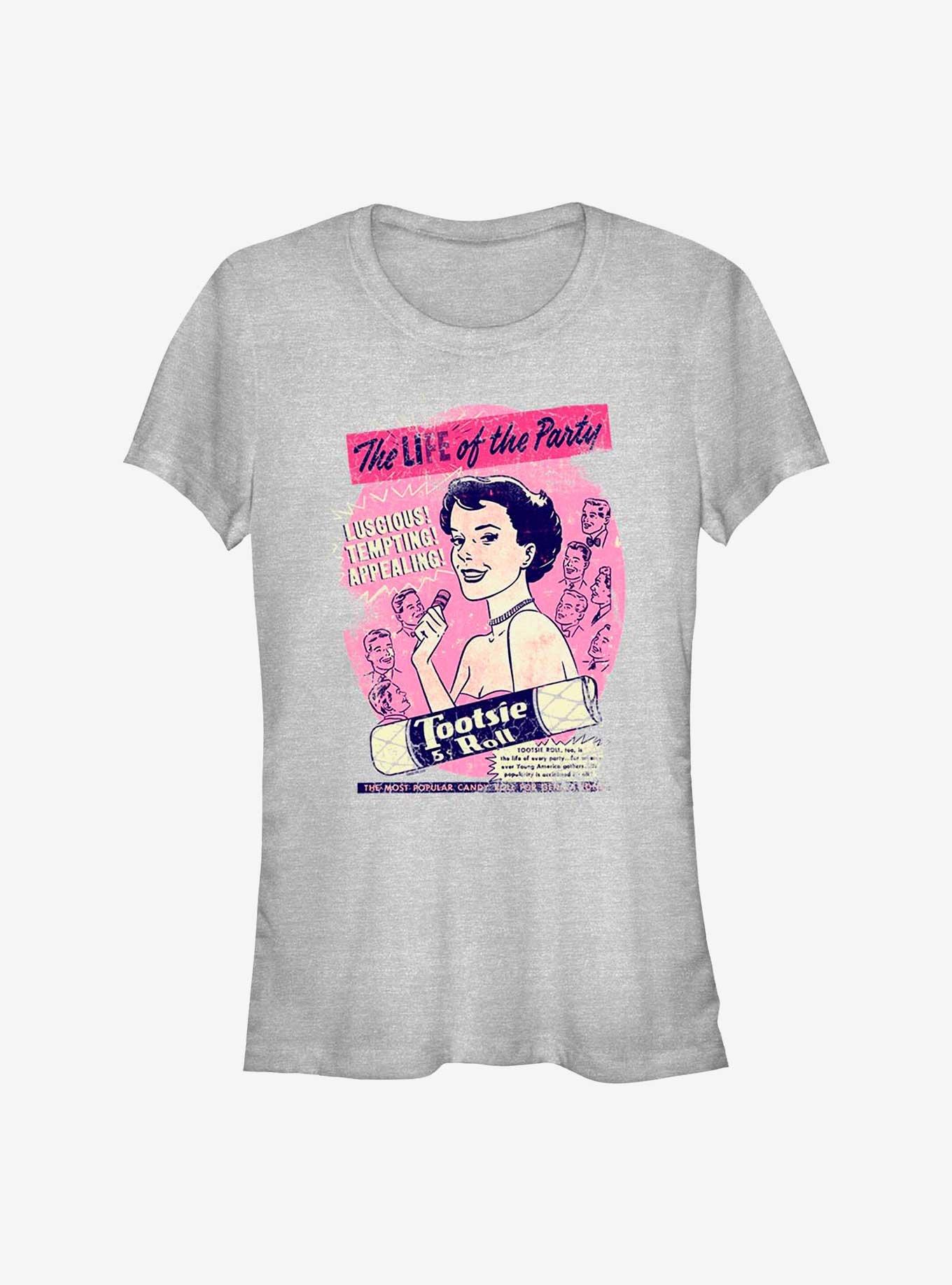 Tootsie Roll Life of the Party Vintage Ad Girls T-Shirt, ATH HTR, hi-res
