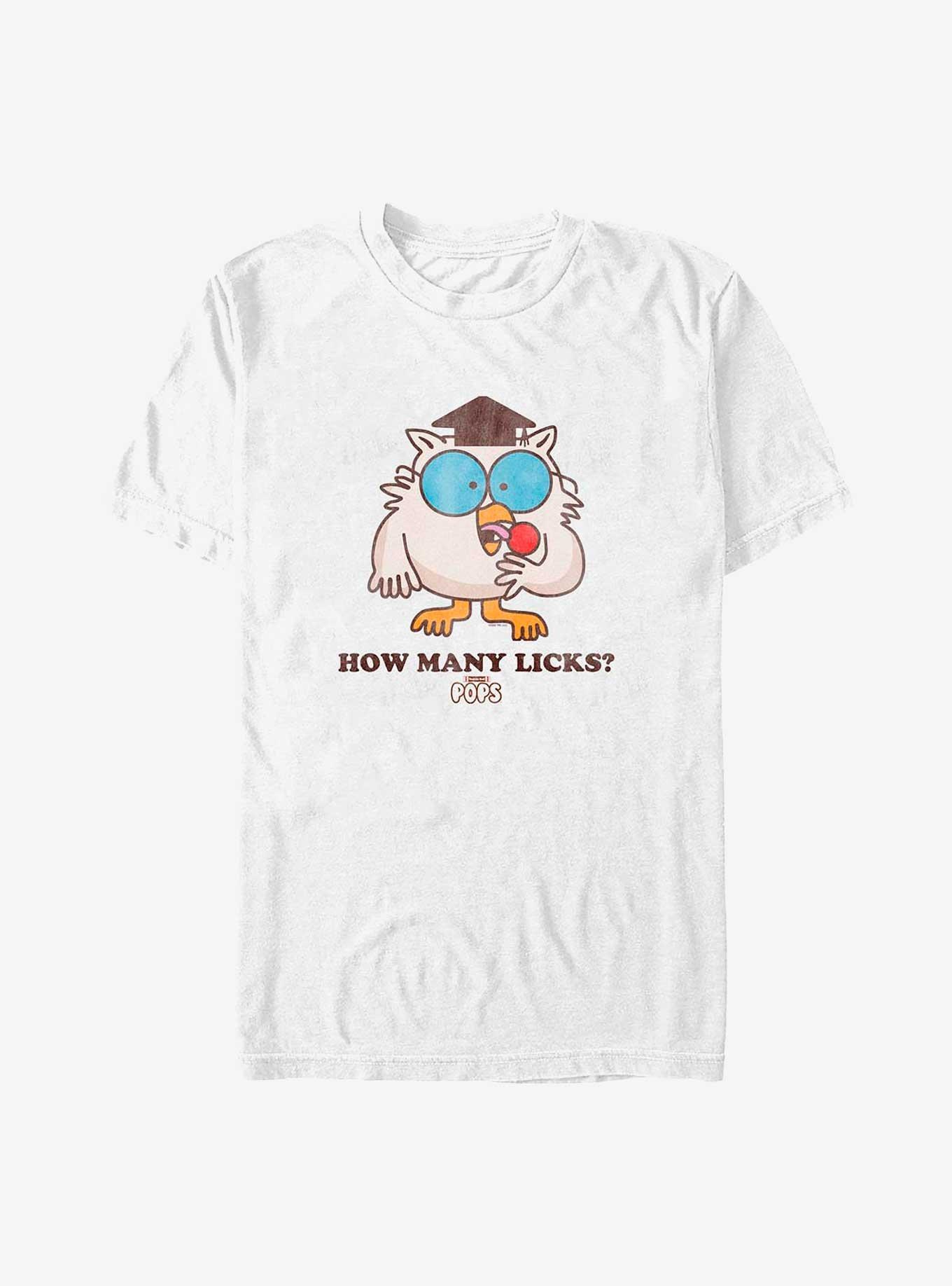Tootsie Roll Owl How Many Licks T-Shirt, WHITE, hi-res
