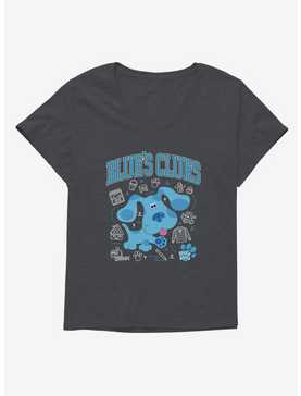 Blue's Clues Collegiate Font Icons Girls T-Shirt Plus Size, , hi-res