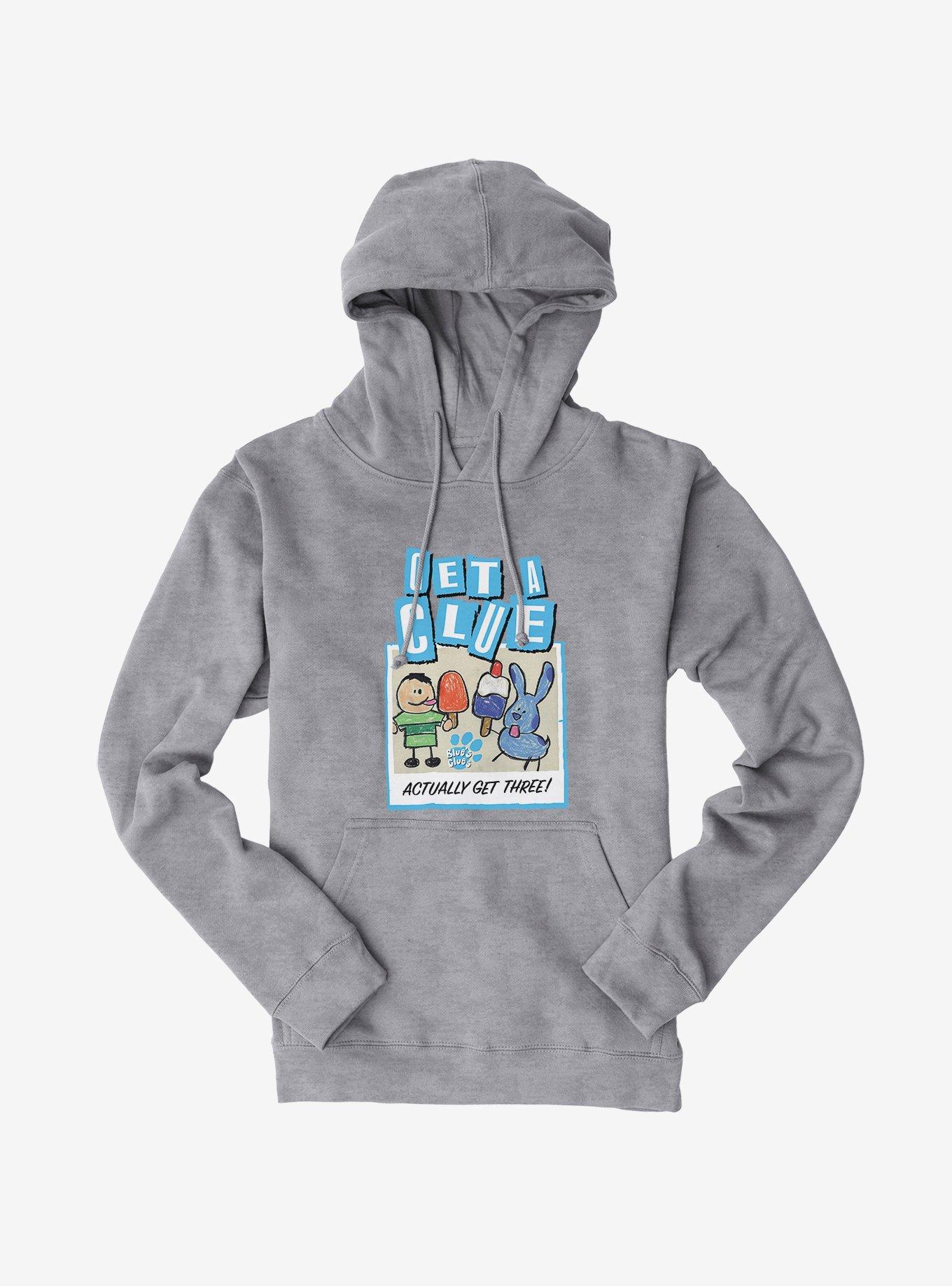 Blue's Clues Get A Clue Hoodie, HEATHER GREY, hi-res