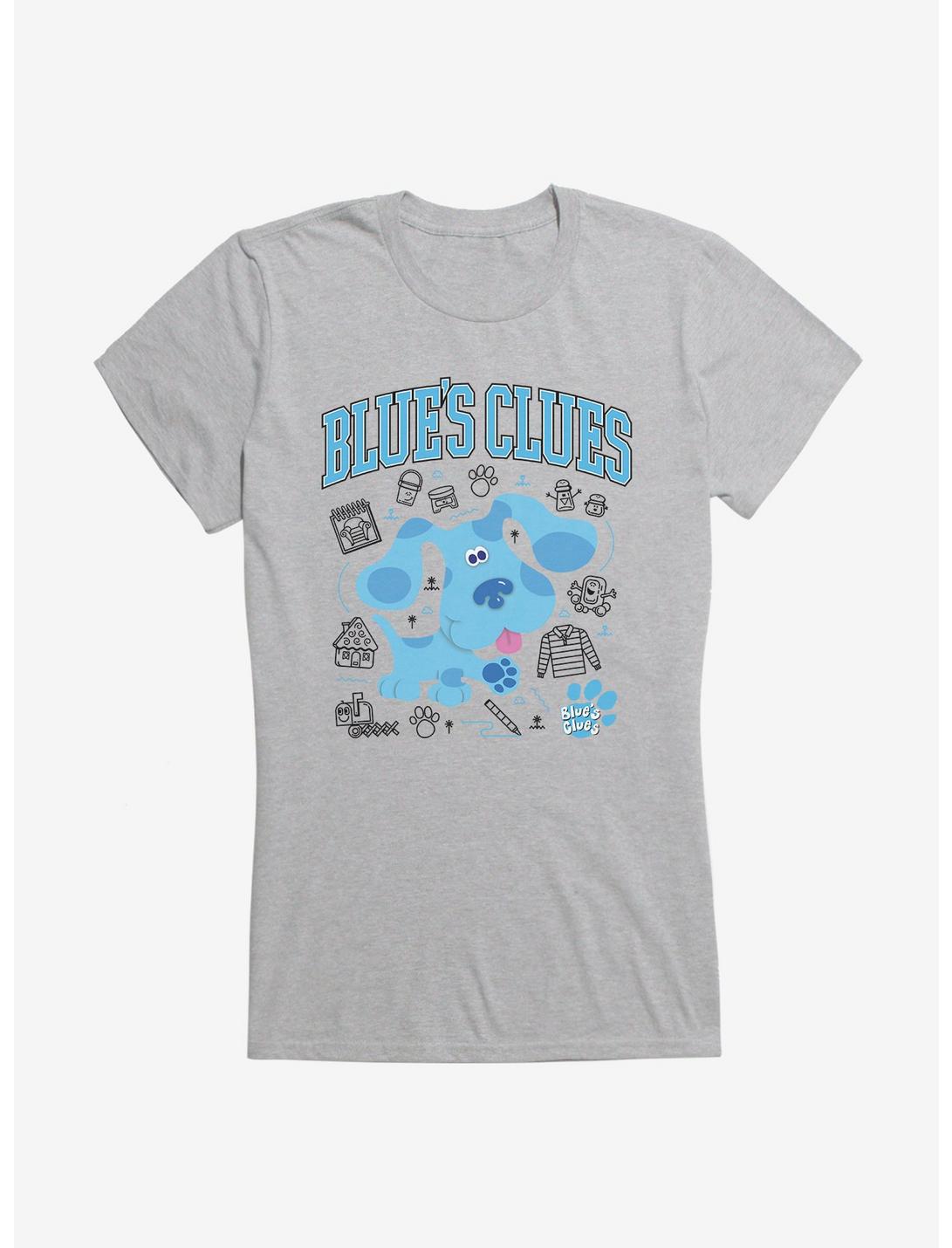 Blue's Clues Collegiate Font Icons Girls T-Shirt, , hi-res