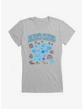 Blue's Clues Collegiate Font Icons Girls T-Shirt, , hi-res