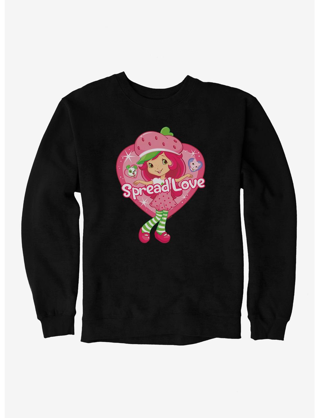 Strawberry Shortcake Spread Love Sweatshirt, BLACK, hi-res