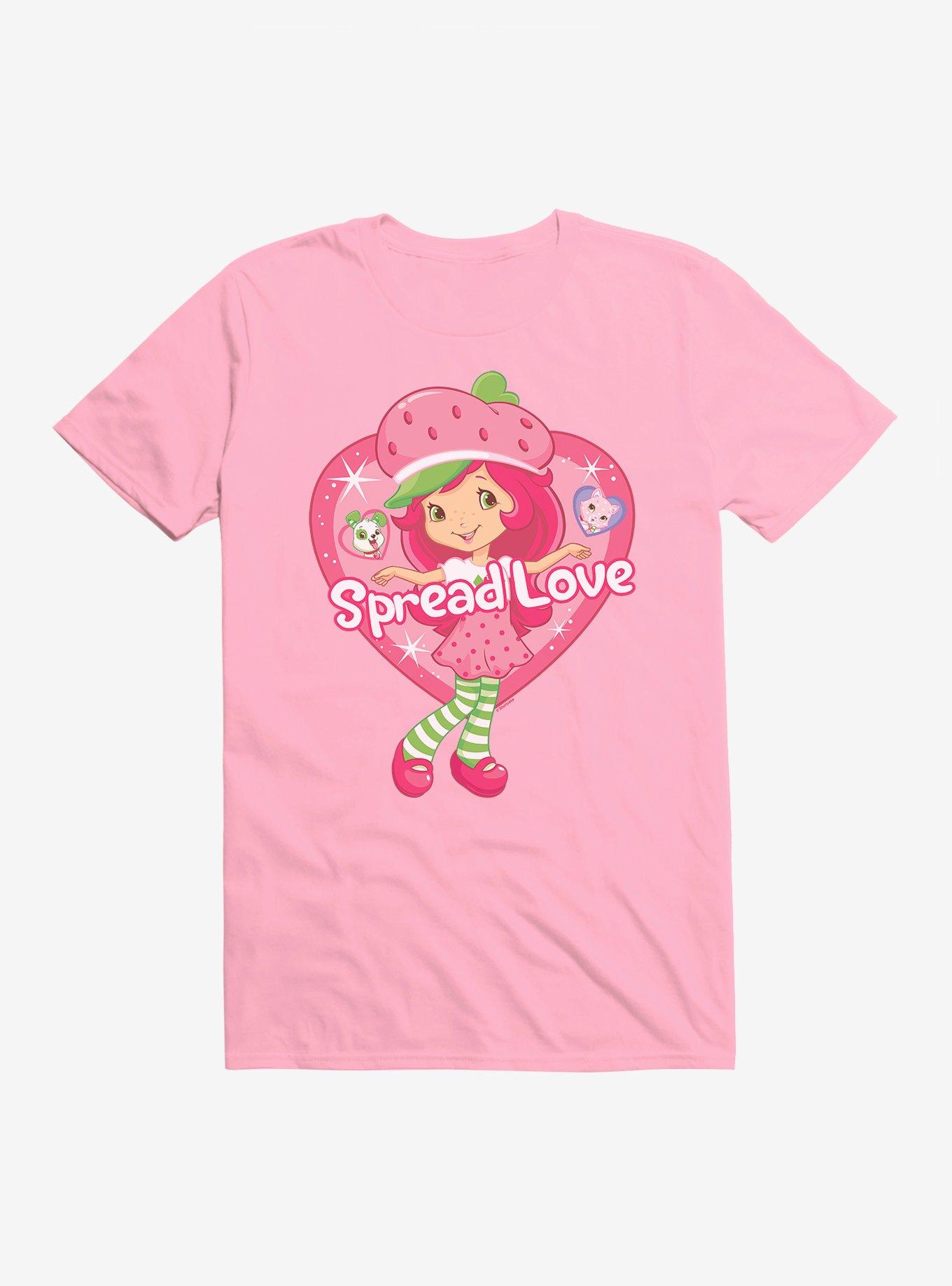 Strawberry Shortcake Spread Love T-Shirt, CHARITY PINK, hi-res view 1