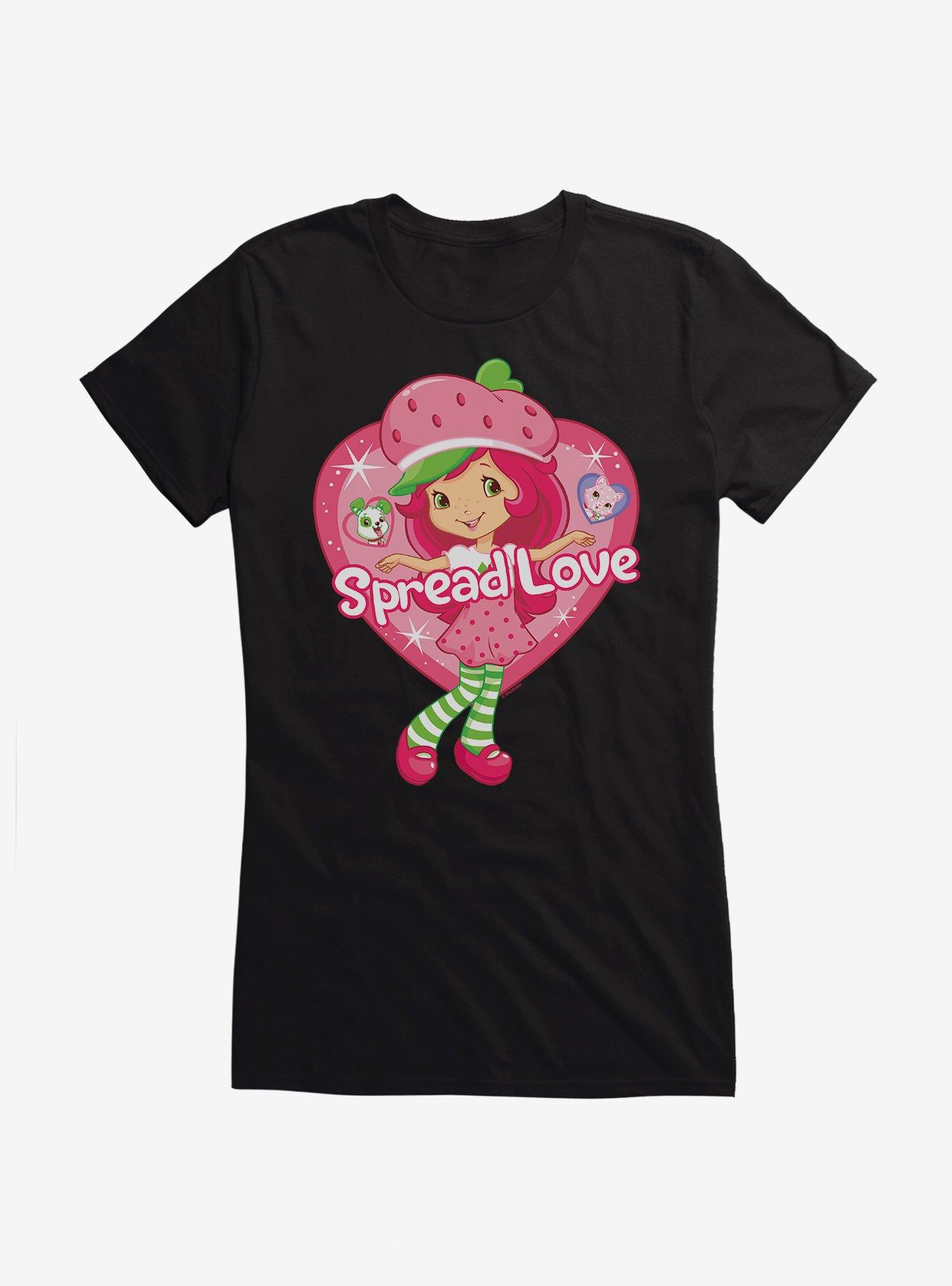 Strawberry Shortcake Spread Love Girls T-Shirt