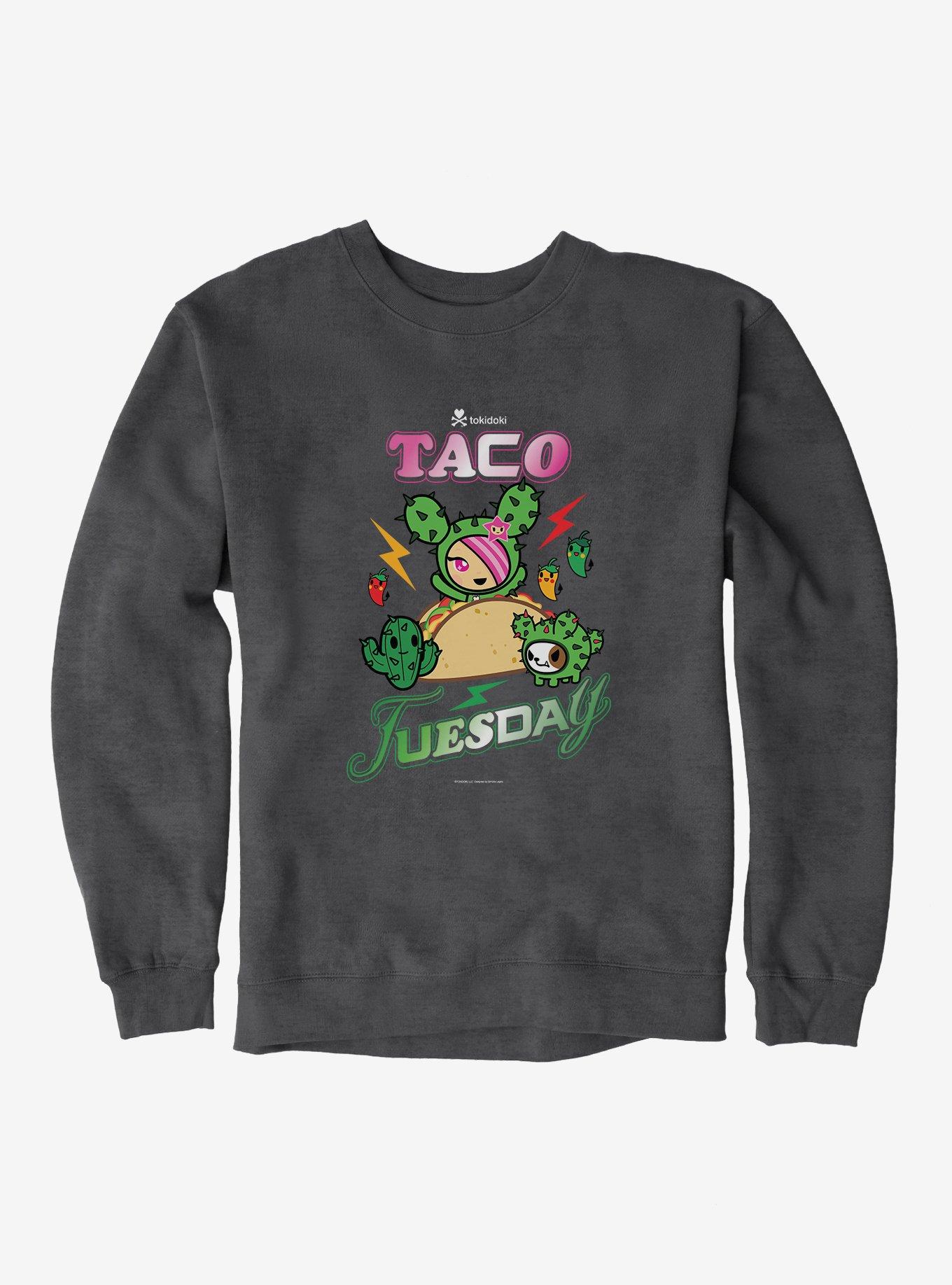 Tokidoki Taco Tuesday Sweatshirt, DARK HEATHER, hi-res