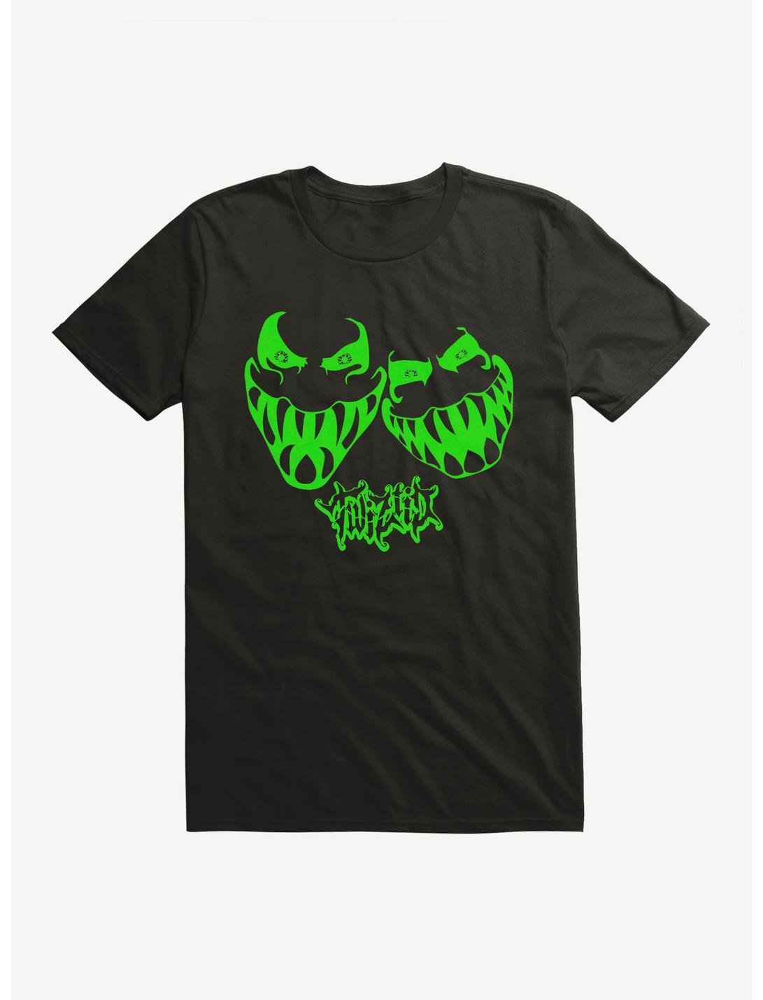 Twiztid Abominationz Faces Negative T-Shirt, BLACK, hi-res