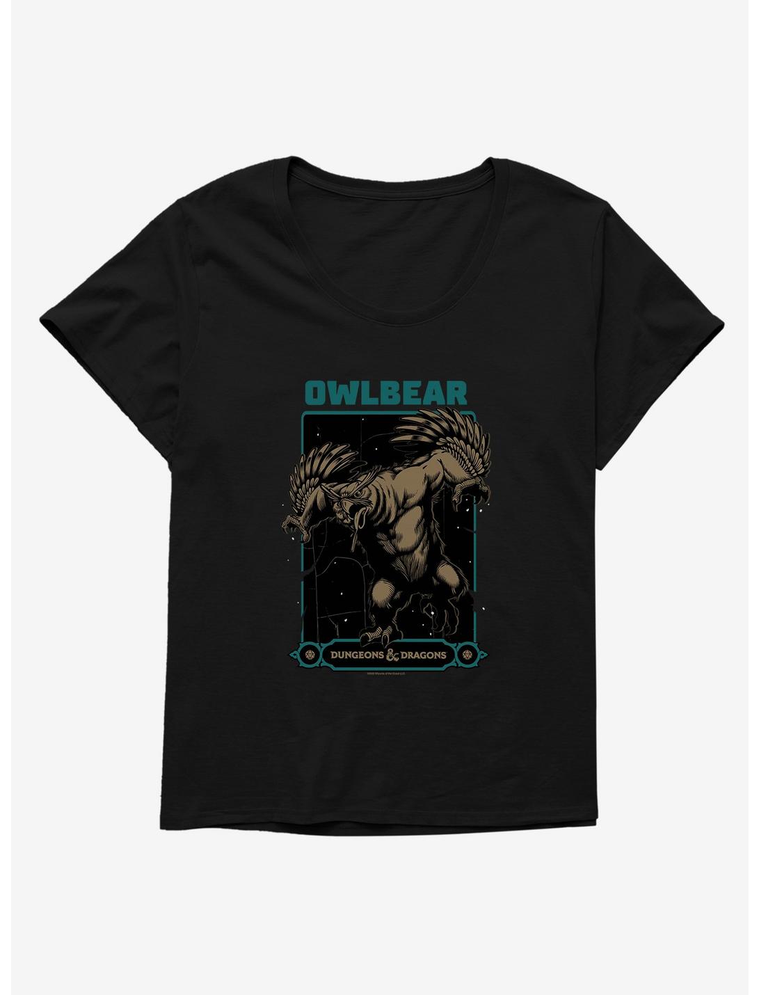 Dungeons & Dragons Owlbear Womens T-Shirt Plus Size, BLACK, hi-res