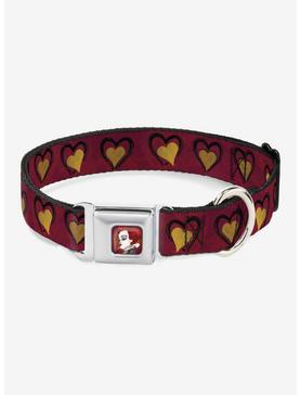 Disney Alice In Wonderland Queens Hearts Seatbelt Buckle Dog Collar, , hi-res