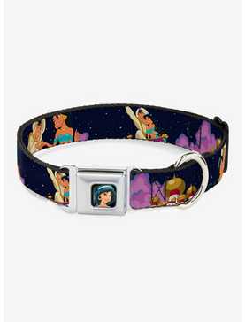 Disney Aladdin Jasmine Magic Carpet Ride Scenes Seatbelt Buckle Dog Collar, , hi-res