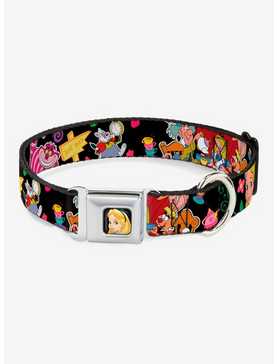 Disney Alice In Wonderland Encounters In Wonderland Seatbelt Buckle Dog Collar, , hi-res