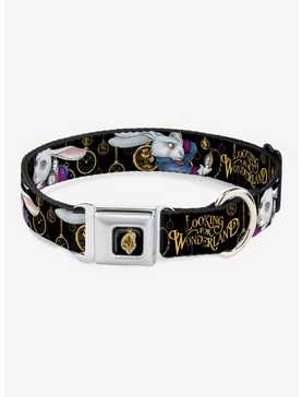 Disney Alice In Wonderland Looking For Wonderland Clocks Seatbelt Buckle Dog Collar, , hi-res