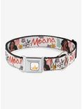 Disney Moana With Pua And Hei Hei Sail Pose Seatbelt Buckle Dog Collar, BEIGE, hi-res