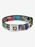 Disney Pixar 7 Movie Character Collage Seatbelt Buckle Dog Collar, MULTICOLOR, hi-res