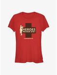 Overwatch 2 Mercy Heroes Never Die Girls T-Shirt, RED, hi-res