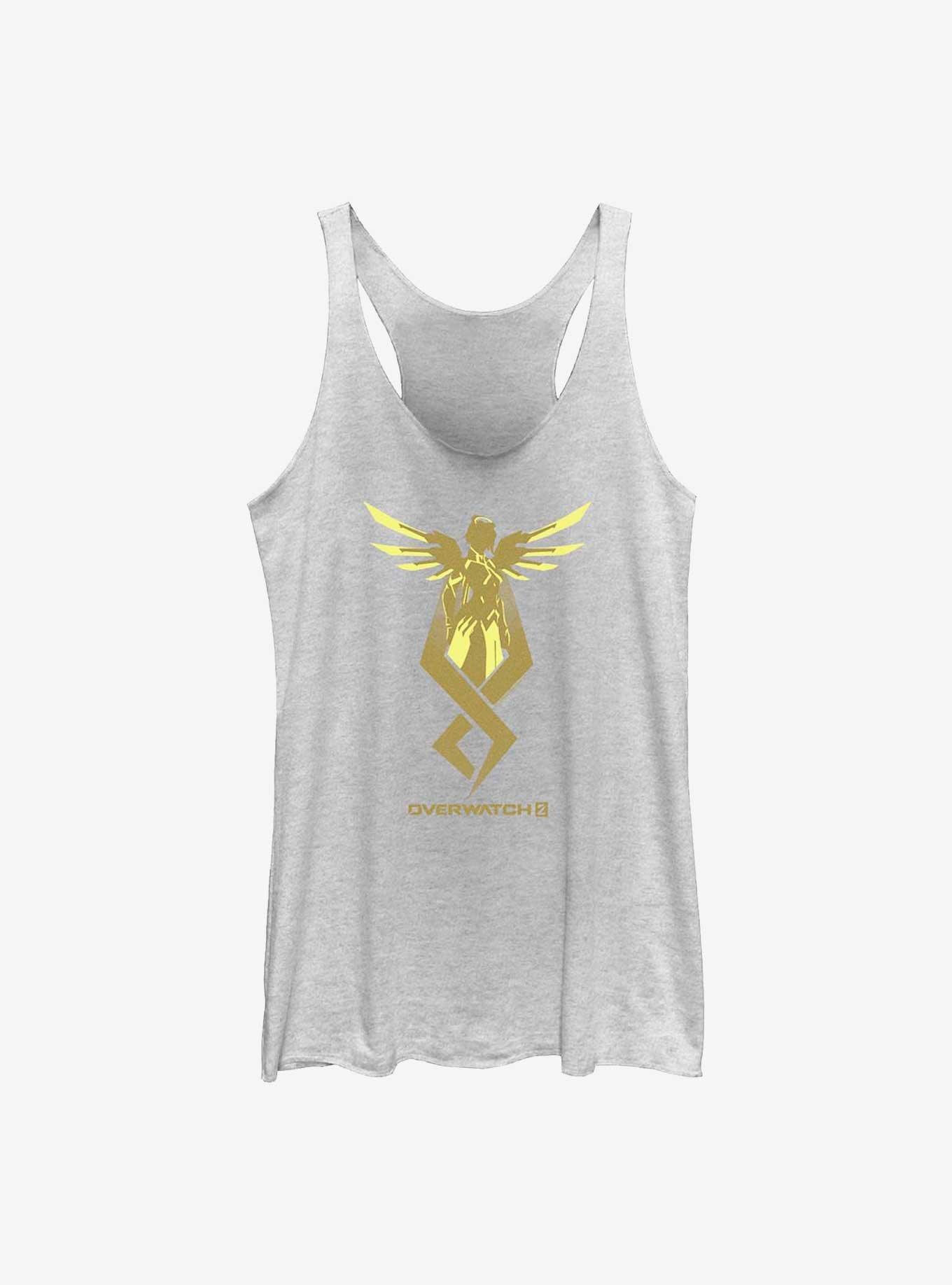 Overwatch 2 Mercy Icon Girls Tank, WHITE HTR, hi-res
