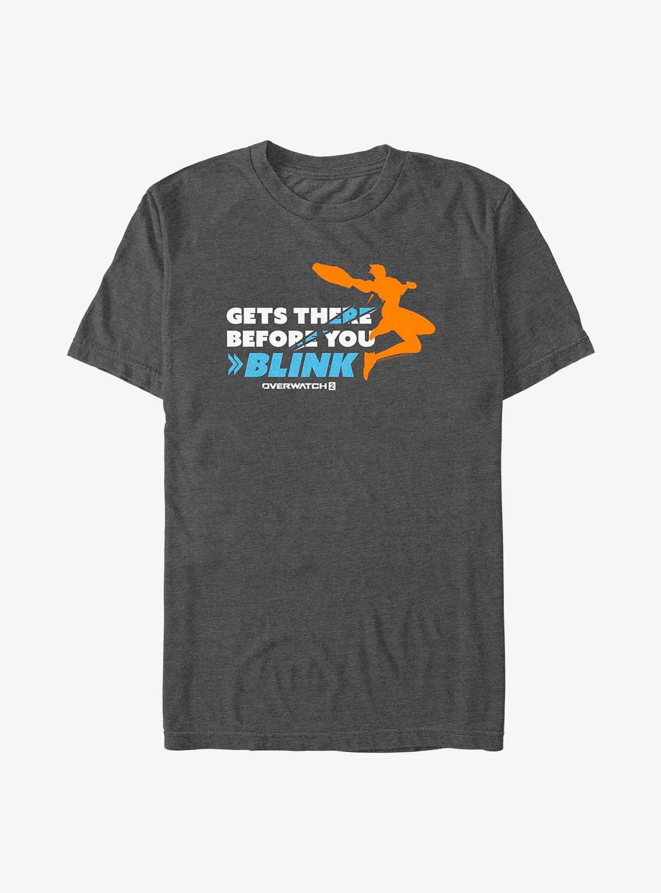 Overwatch 2 Gets There Before You Blink T-Shirt, CHAR HTR, hi-res