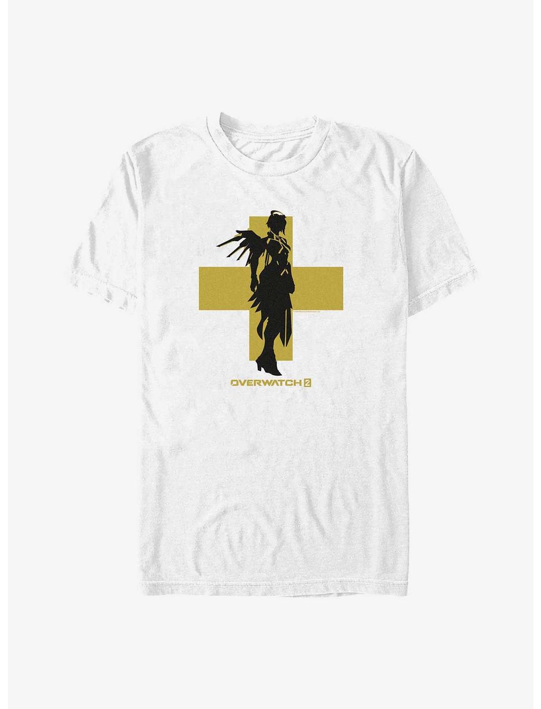 Overwatch 2 Mercy Silhouette T-Shirt, WHITE, hi-res