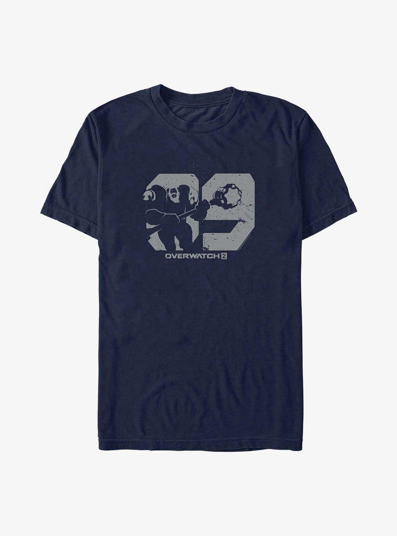 Overwatch 2 Tank Reinhardt T-Shirt, NAVY, hi-res