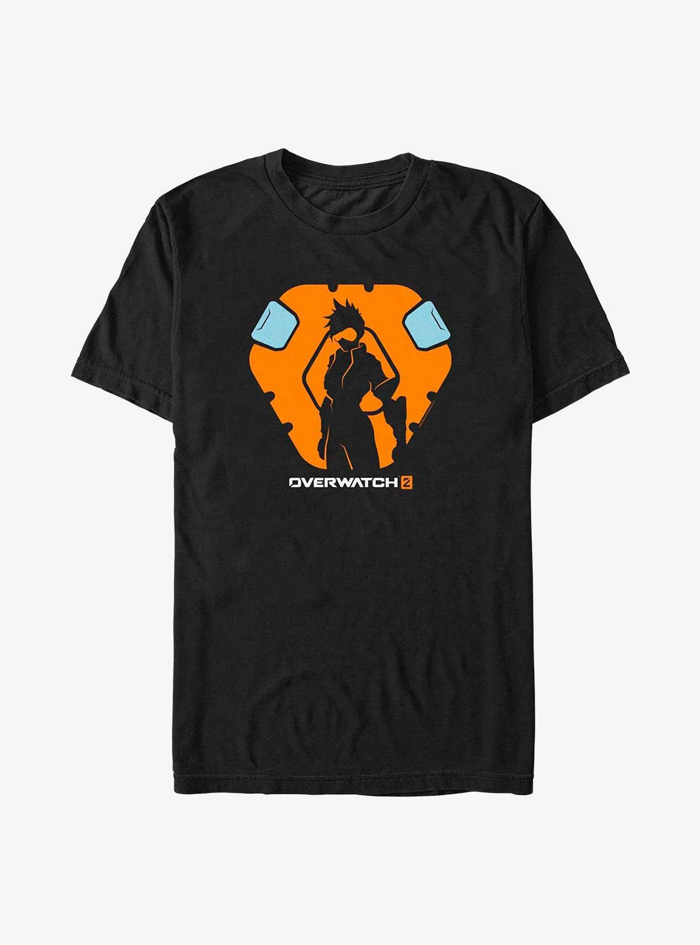 Overwatch 2 Tracer Silhouette T-Shirt, BLACK, hi-res