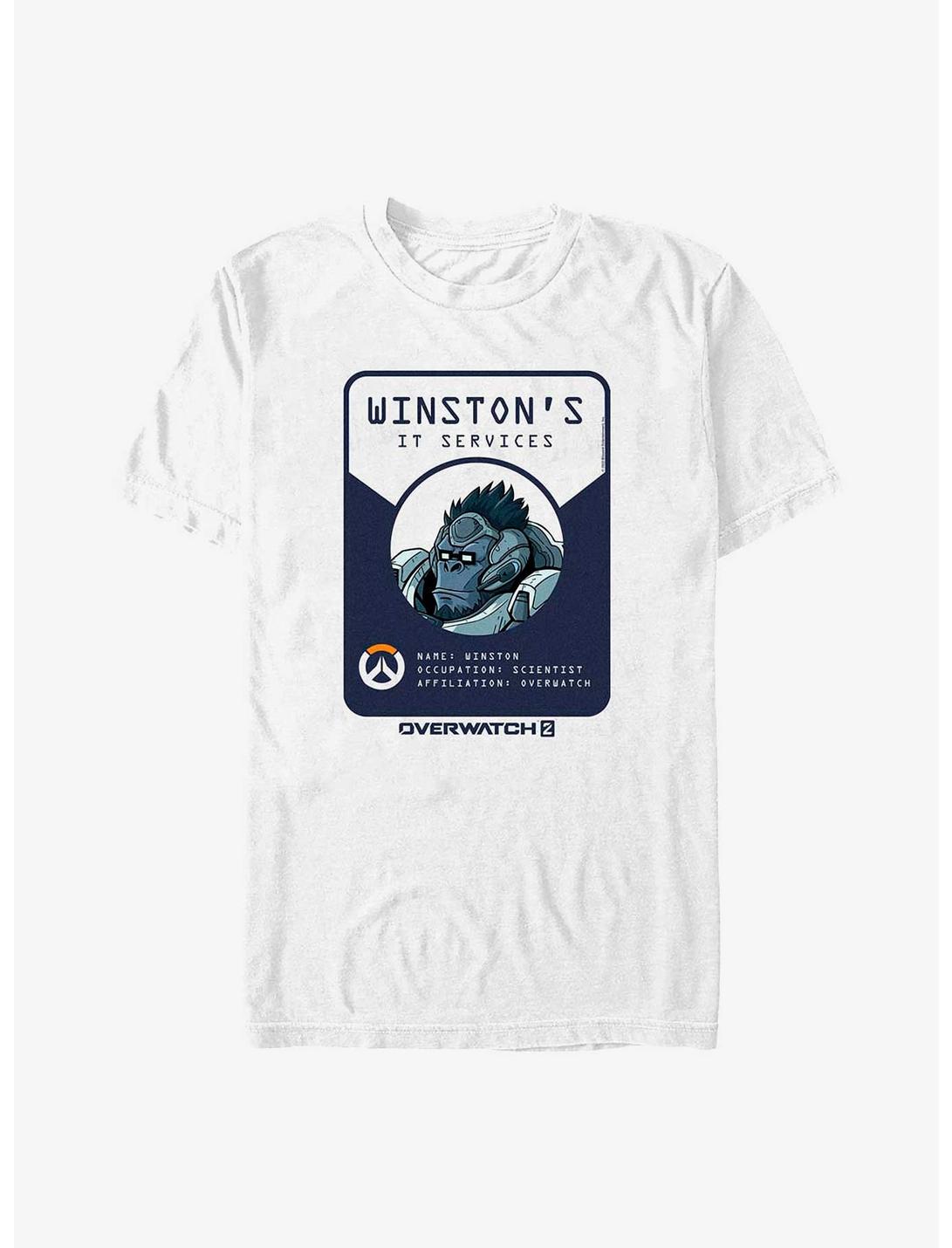Overwatch 2 Winston's IT Services T-Shirt, WHITE, hi-res