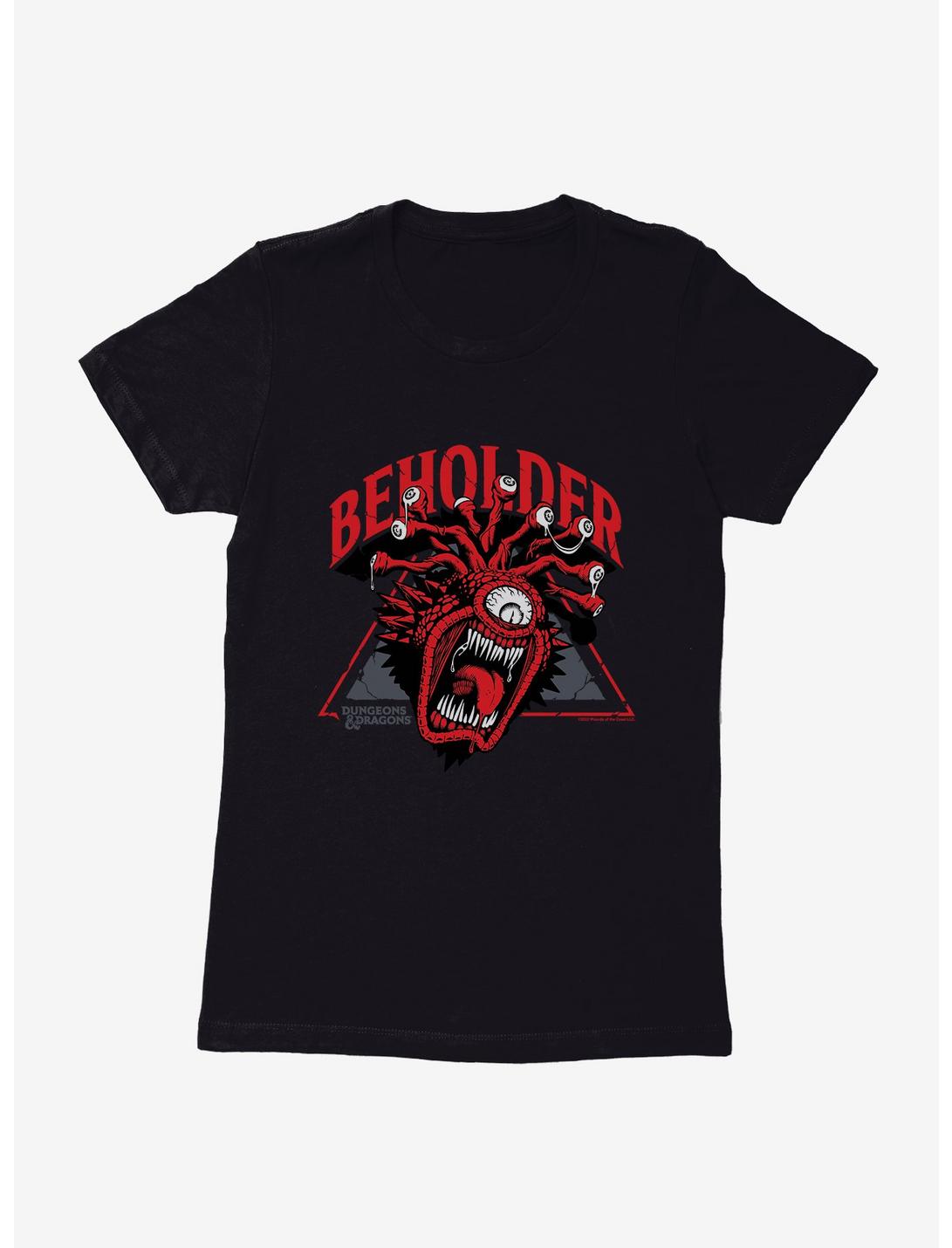 Dungeons & Dragons Beholder Triangle Womens T-Shirt, BLACK, hi-res
