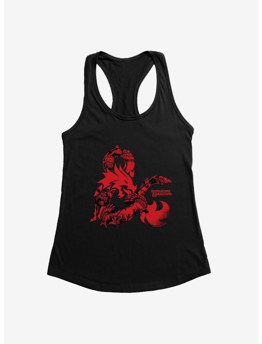 Dungeons & Dragons Red Ampersand Womens Tank Top, BLACK, hi-res
