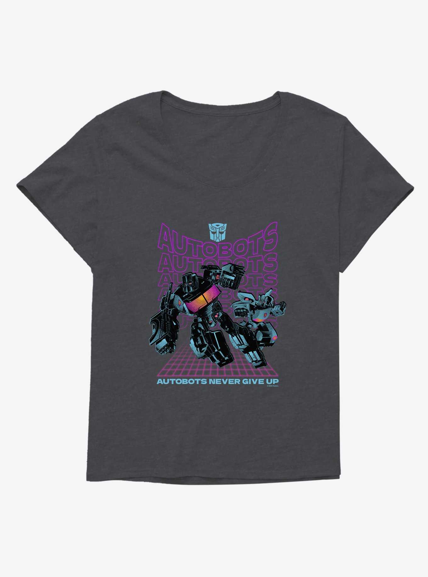 Transformers Autobots Never Give Up Girls T-Shirt Plus Size, , hi-res