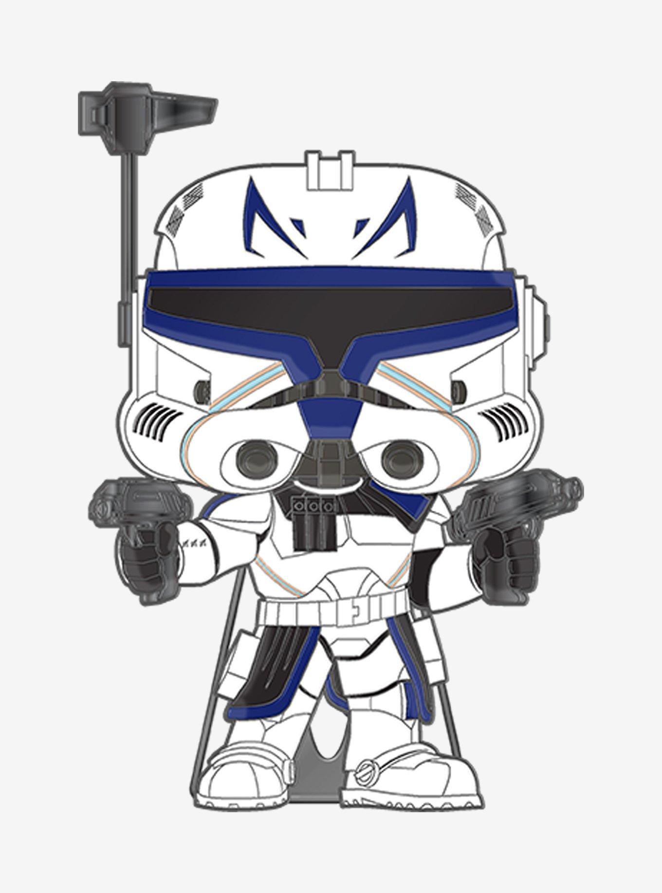 Loungefly Funko Star Wars: The Clone Wars Captain Rex Pop! Enamel Pin, , hi-res