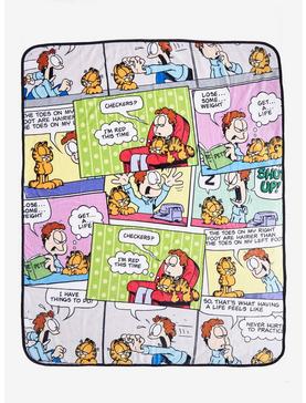Garfield Comic Panels Throw Blanket, , hi-res