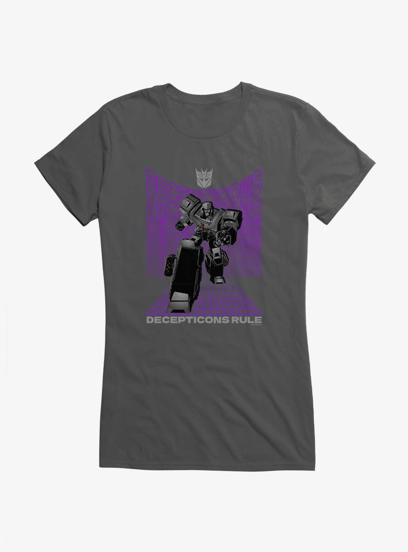 Transformers Decepticons Rule Megatron Girls T-Shirt, , hi-res
