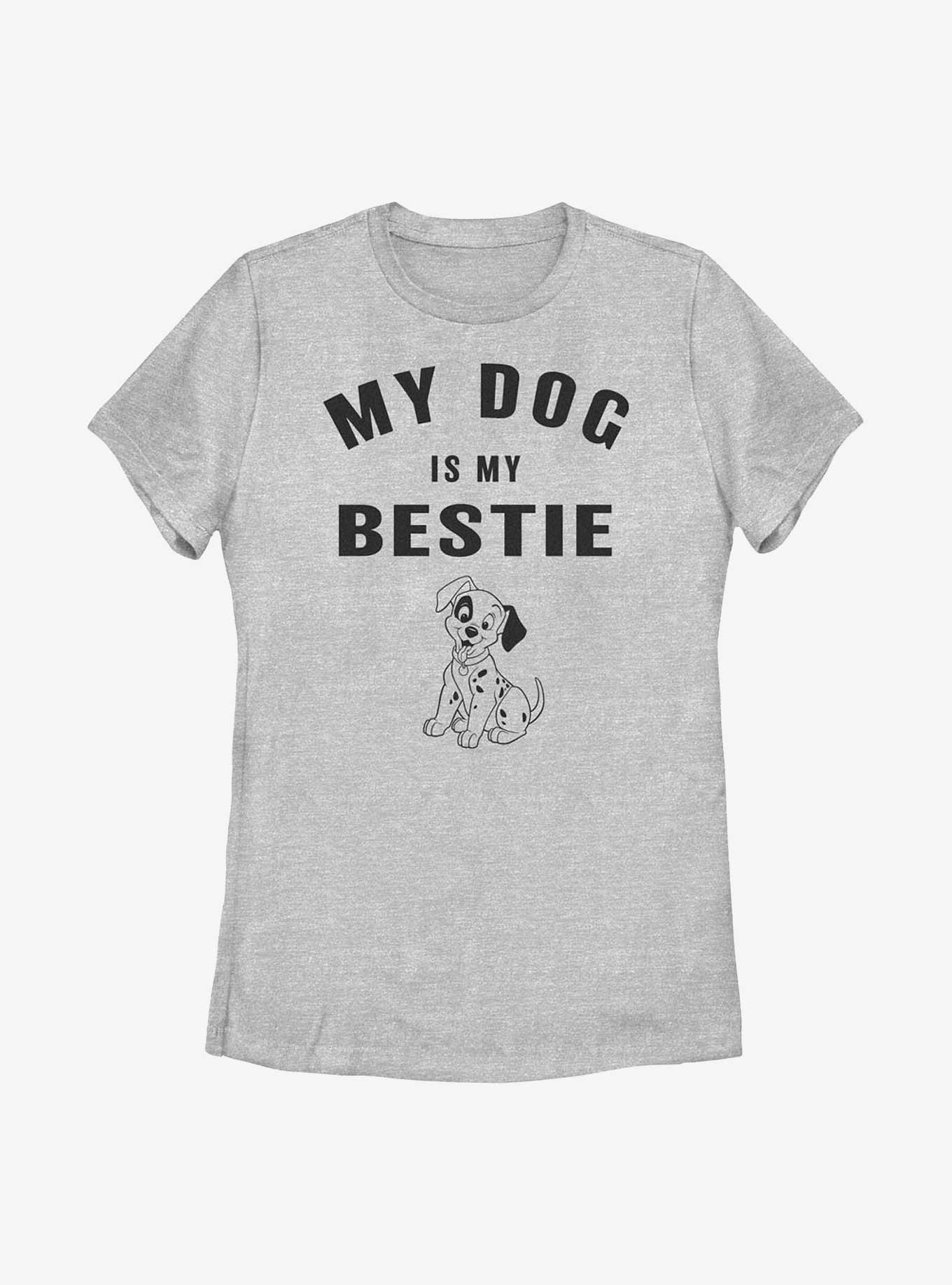 Disney 101 Dalmatians Patch Is My Bestie Womens T-Shirt, ATH HTR, hi-res