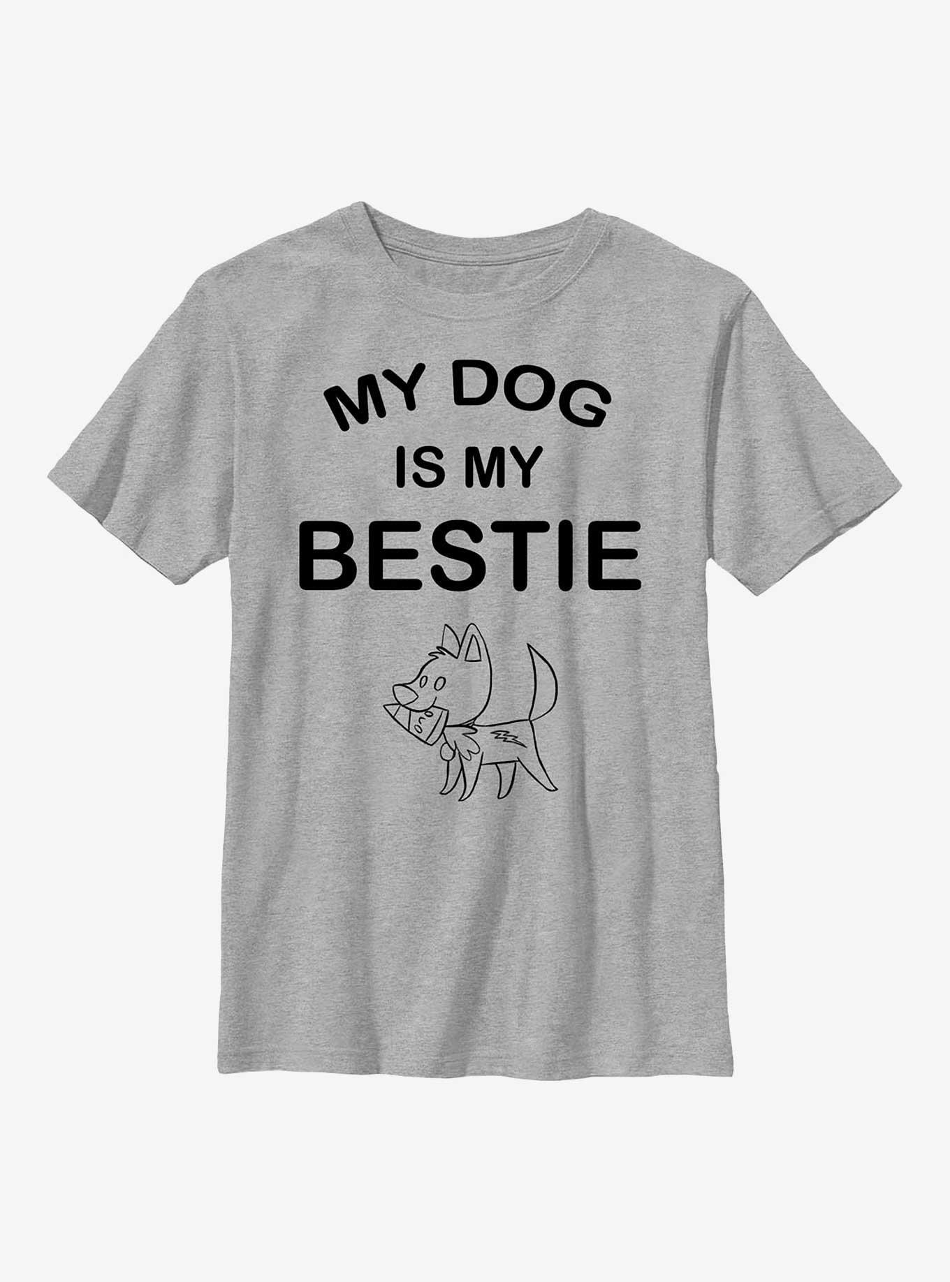 Disney Bolt Is My Bestie Youth T-Shirt, ATH HTR, hi-res