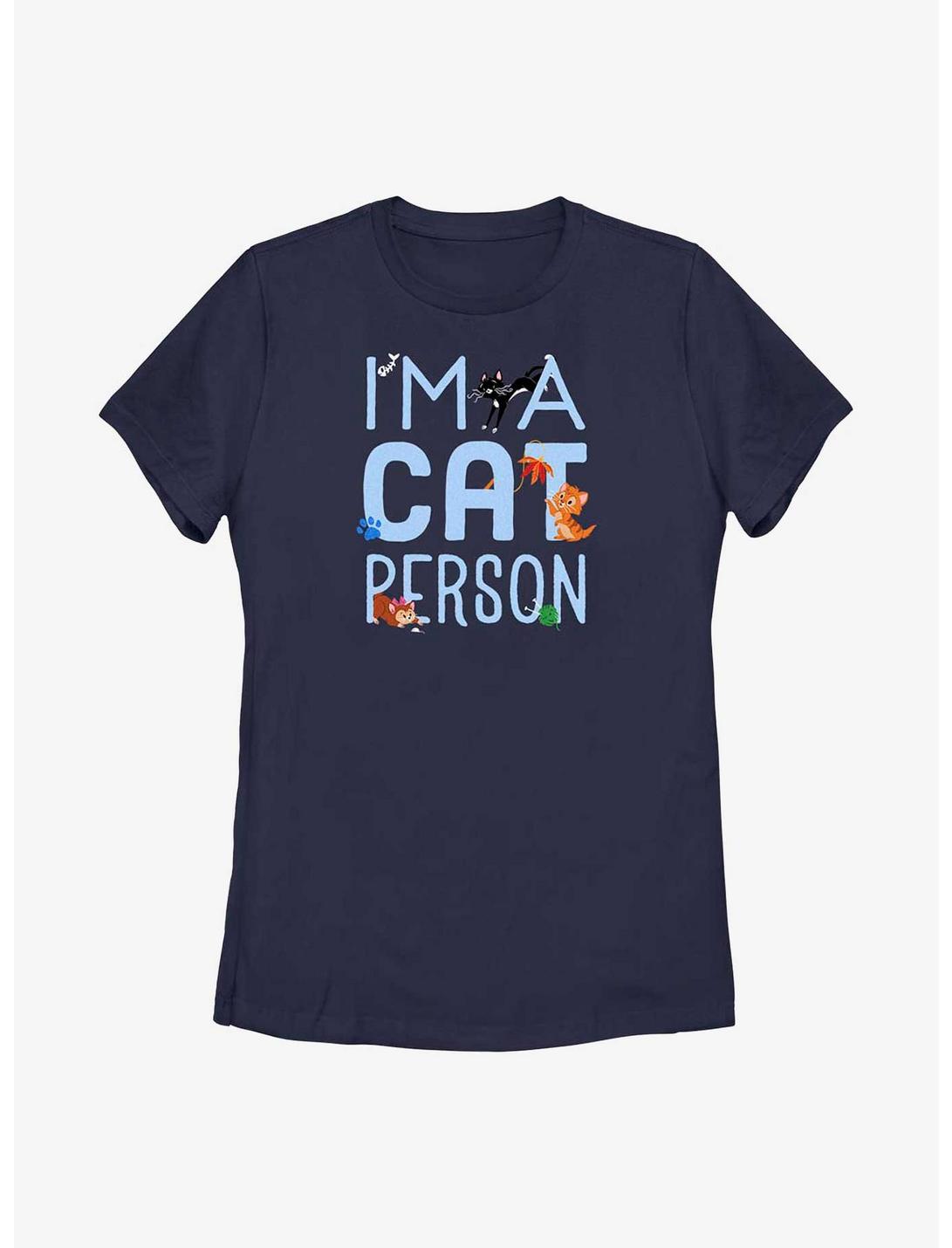 Disney Channel Cat Person Womens T-Shirt, NAVY, hi-res